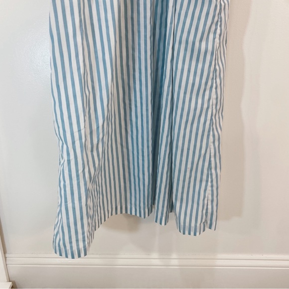 Vintage 90’s Blue and White Striped Dressing Robe - Picture 3 of 12